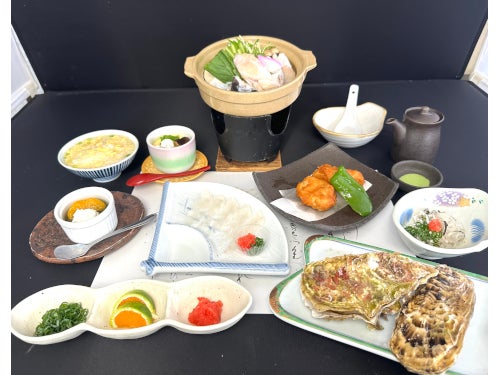 【名古屋・一社発】国産とらふぐ使用!豪華ふぐづくし会席&蒸し牡蠣付きミステリーツアー1